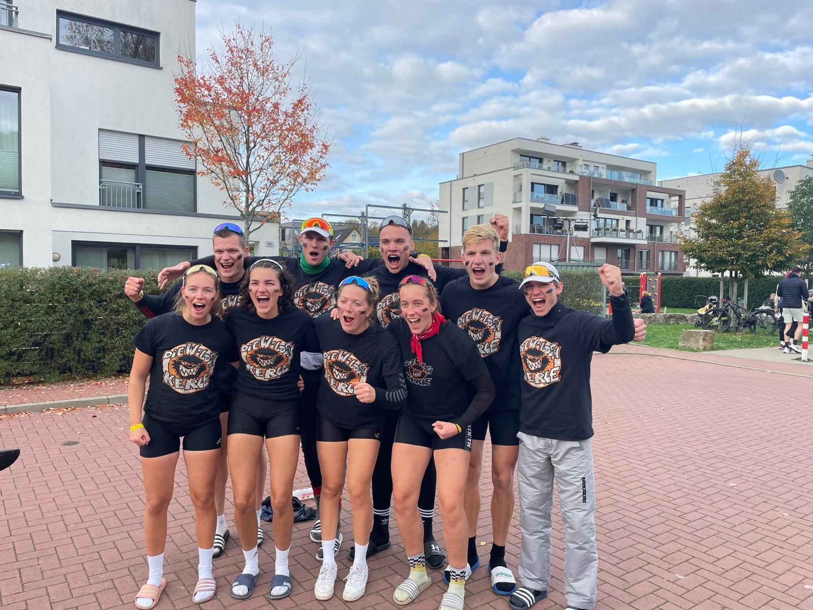 Achtermannschaftsfoto mit Lea
